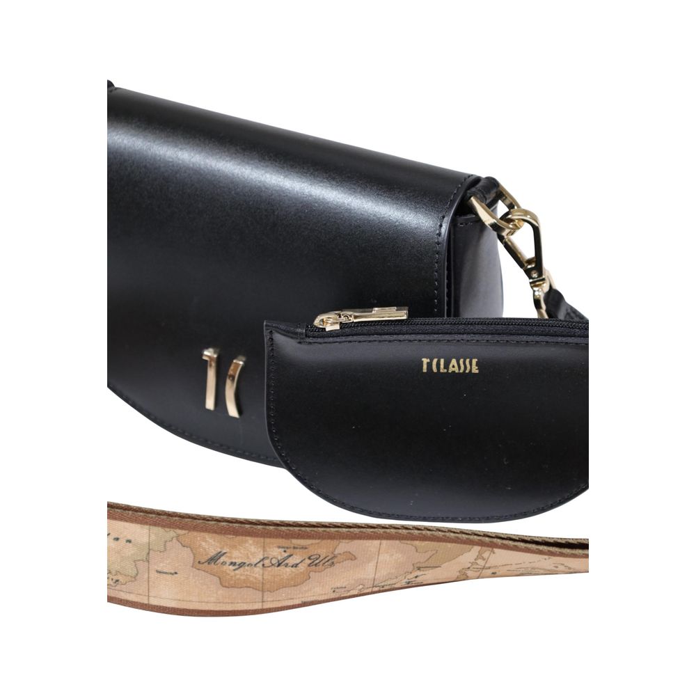 Alviero Martini Prima Classe Black Leather Handbag - ClickThatClicks 
