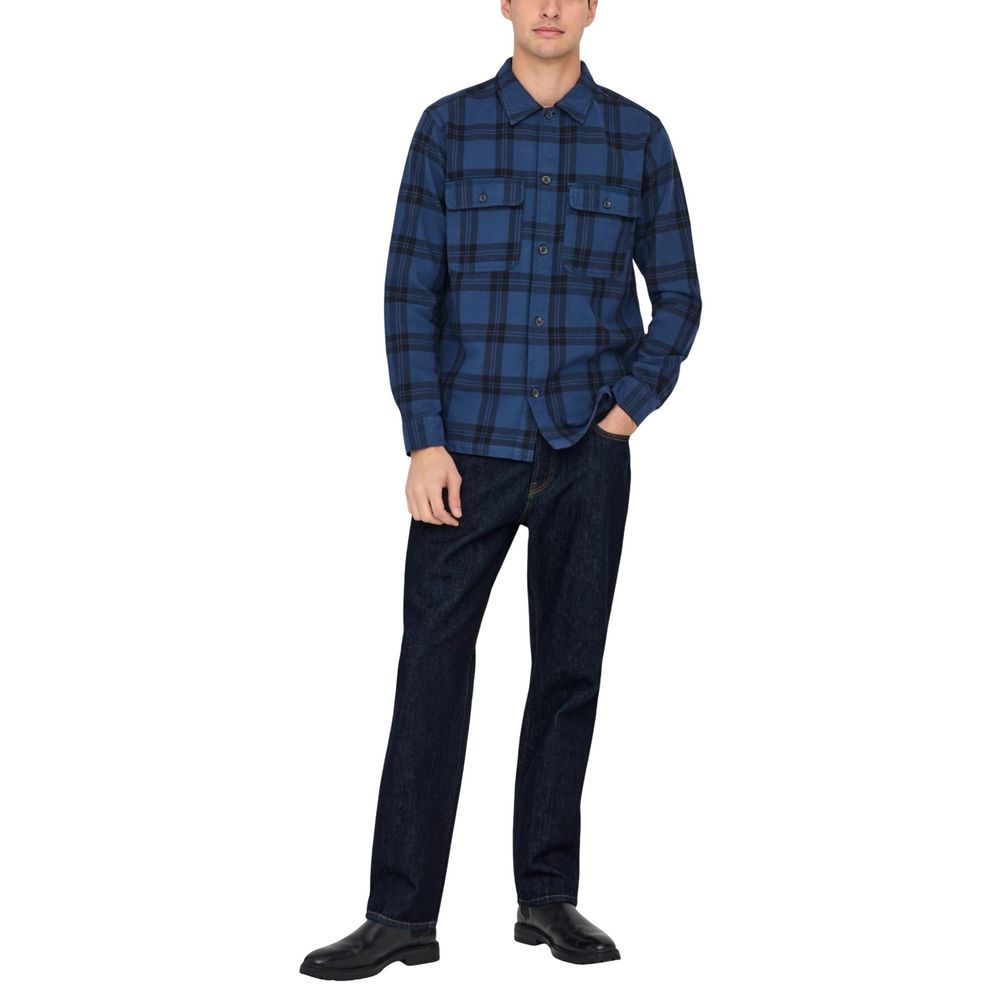 Only & Sons Blue Recycled Cotton Slim Fit Jeans - ClickThatClicks 