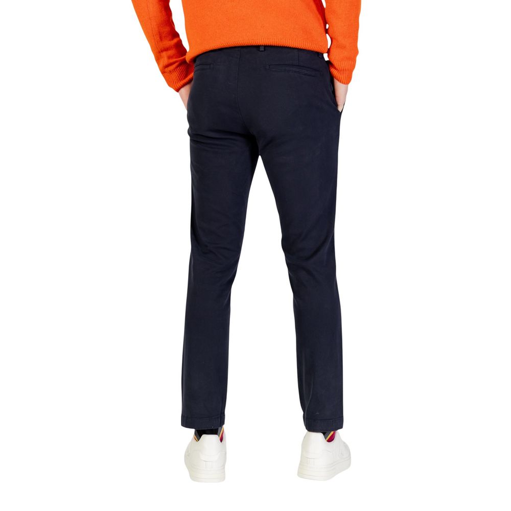 Borghese Blue Cotton Skinny Pants - ClickThatClicks 