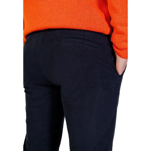 Borghese Blue Cotton Skinny Pants - ClickThatClicks 