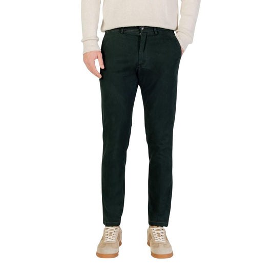 Borghese Green Cotton Skinny Pants - ClickThatClicks 
