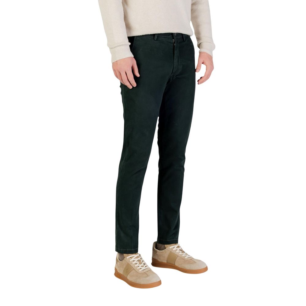 Borghese Green Cotton Skinny Pants - ClickThatClicks 