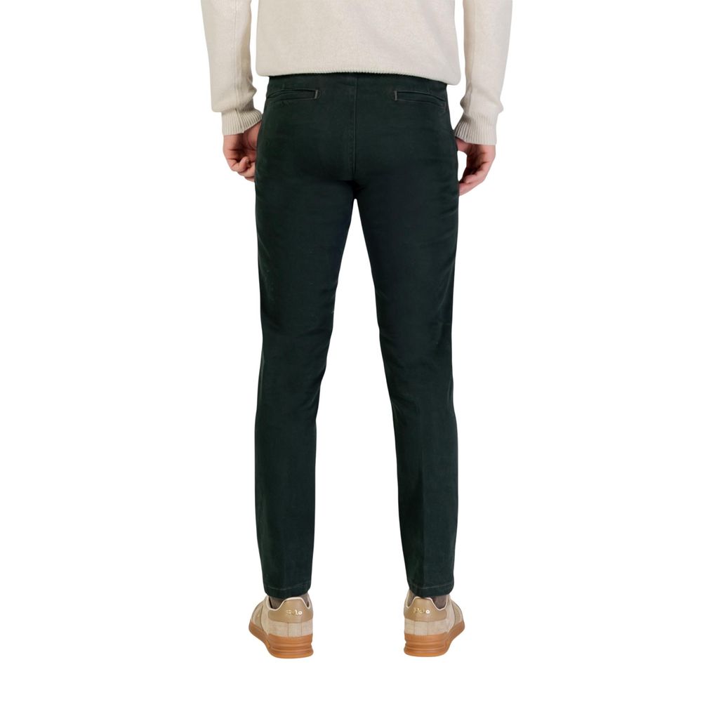 Borghese Green Cotton Skinny Pants - ClickThatClicks 