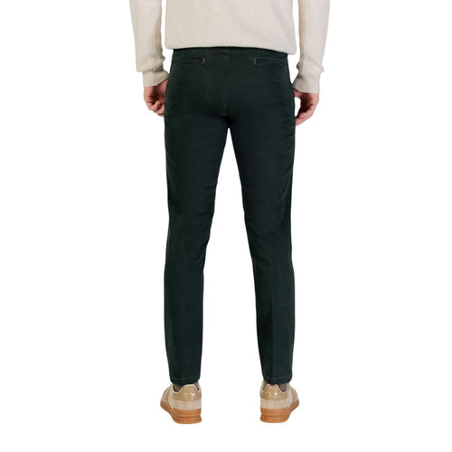 Borghese Green Cotton Skinny Pants - ClickThatClicks 