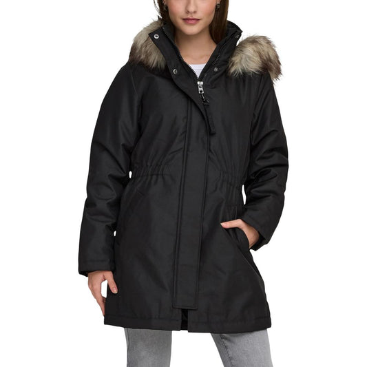 Only Black Recycled Polyester Parka - ClickThatClicks 