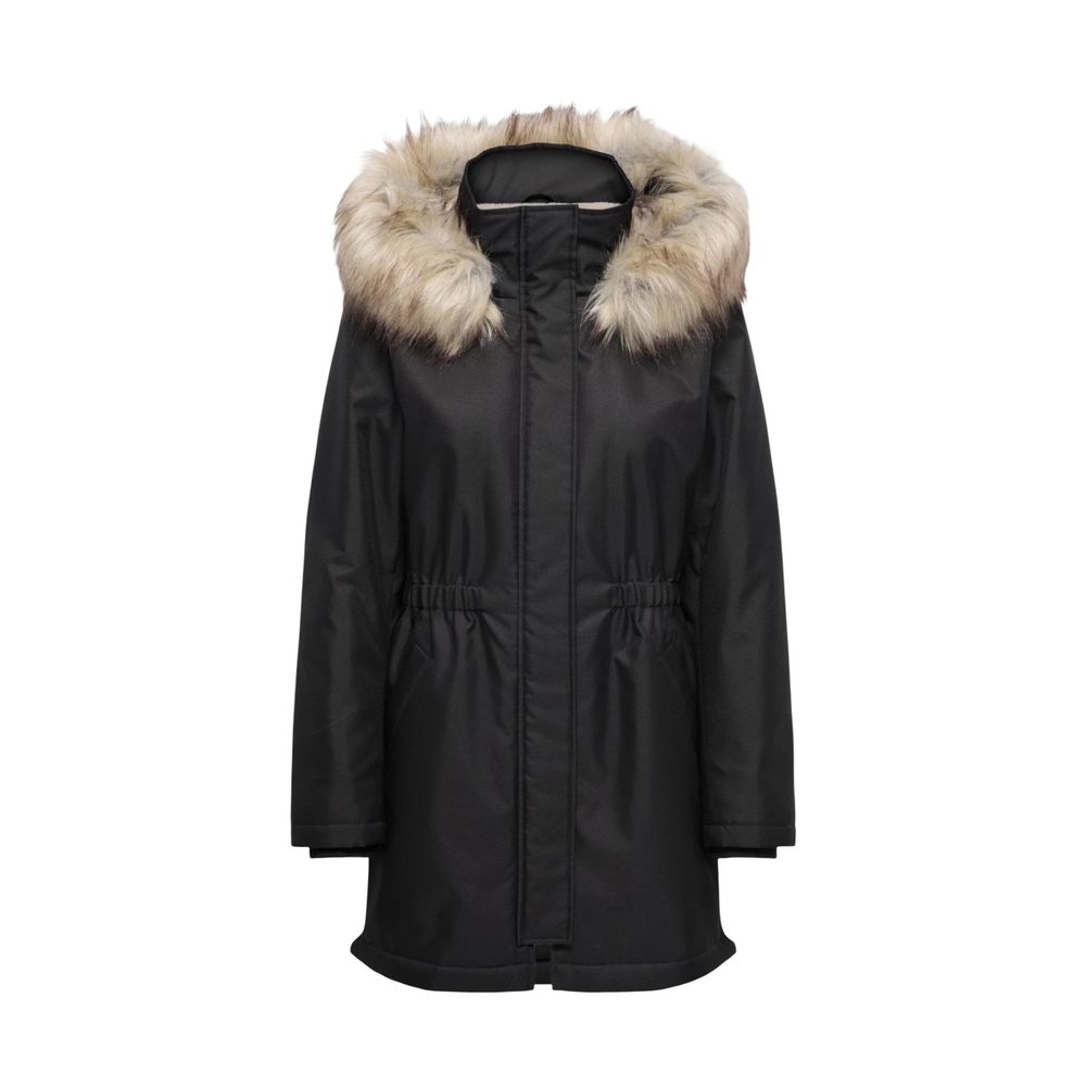 Only Black Recycled Polyester Parka - ClickThatClicks 