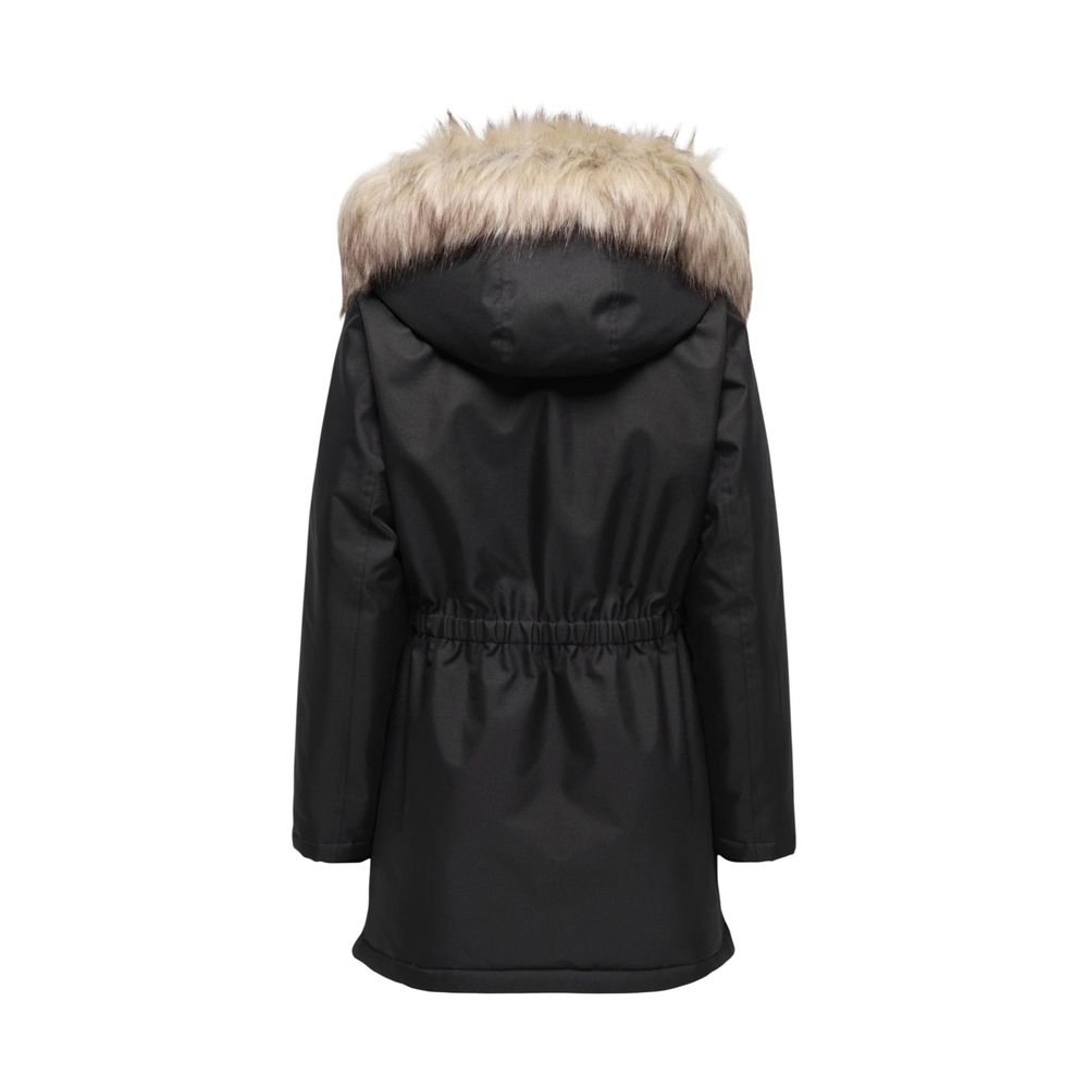 Only Black Recycled Polyester Parka - ClickThatClicks 