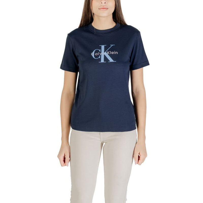 Calvin Klein Jeans Blue Cotton T-Shirt - ClickThatClicks 