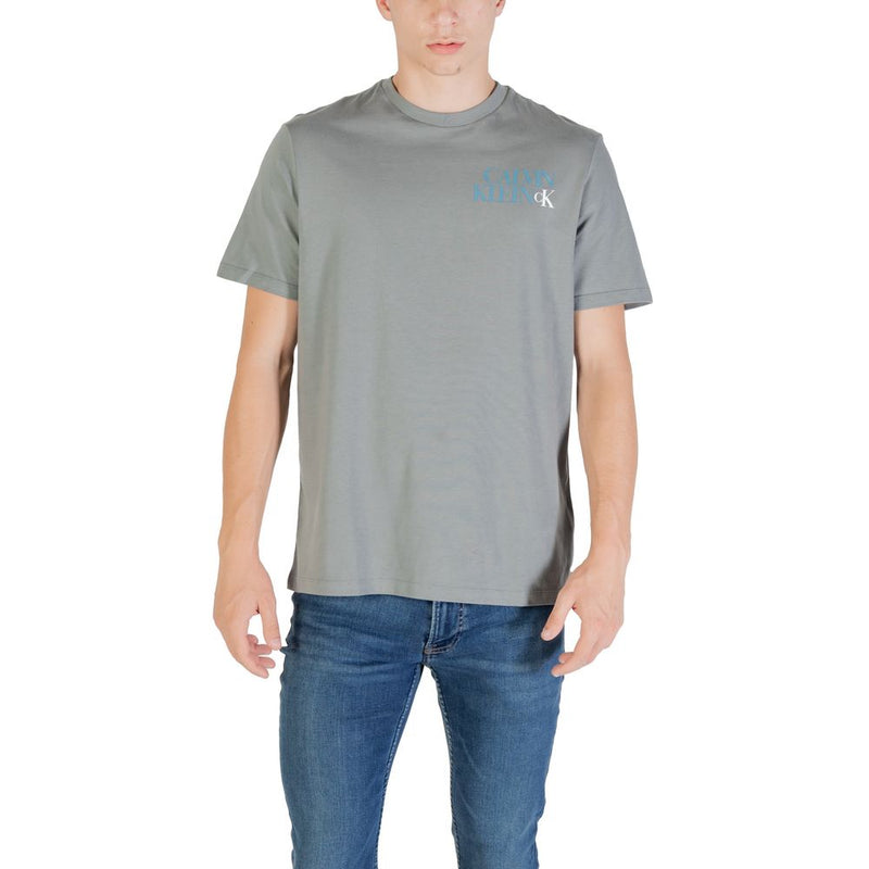Calvin Klein Jeans Gray Cotton T-Shirt - ClickThatClicks 