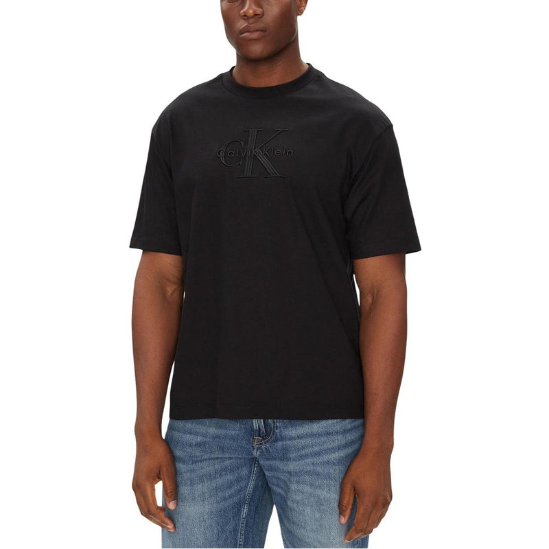 Calvin Klein Jeans Black Cotton T-Shirt - ClickThatClicks 