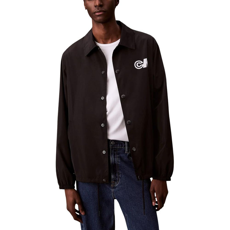 Calvin Klein Jeans Black Polyester Shell Jacket - ClickThatClicks 