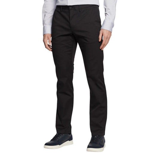Tommy Hilfiger Black Recycled Cotton Casual Pants - ClickThatClicks 