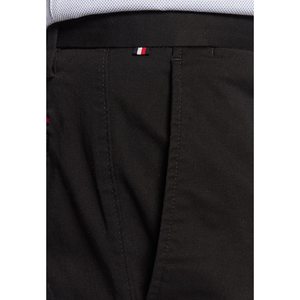 Tommy Hilfiger Black Recycled Cotton Casual Pants - ClickThatClicks 