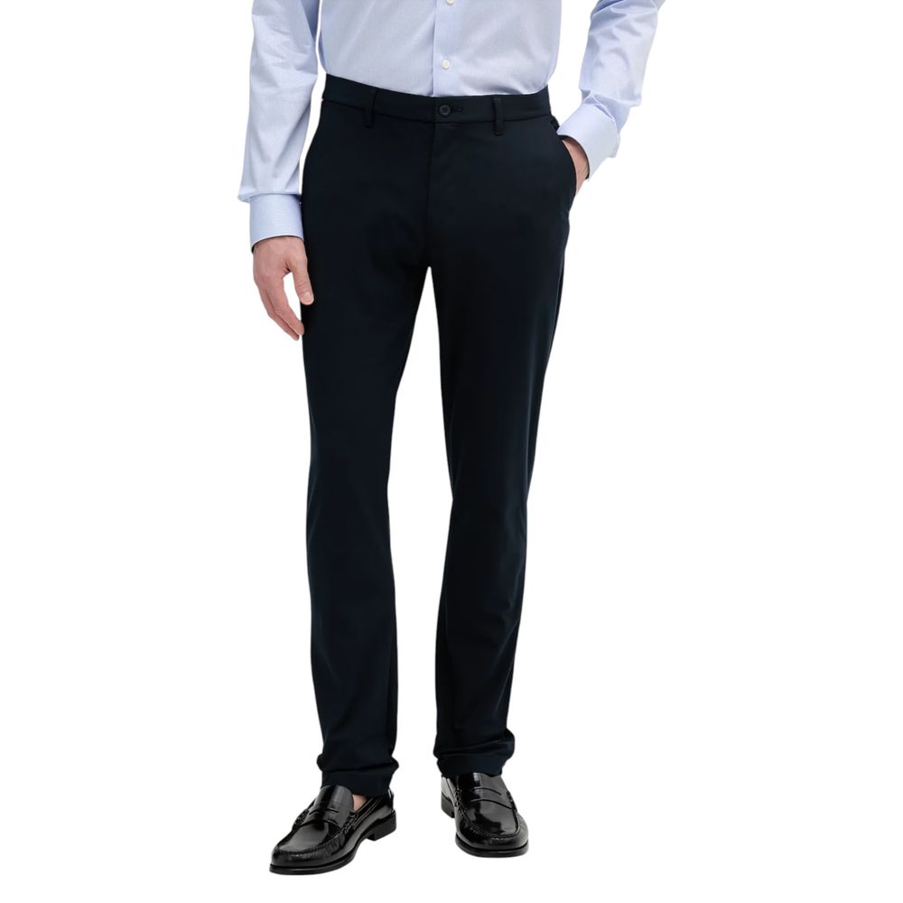 Tommy Hilfiger Blue Polyester Casual Pants - ClickThatClicks 
