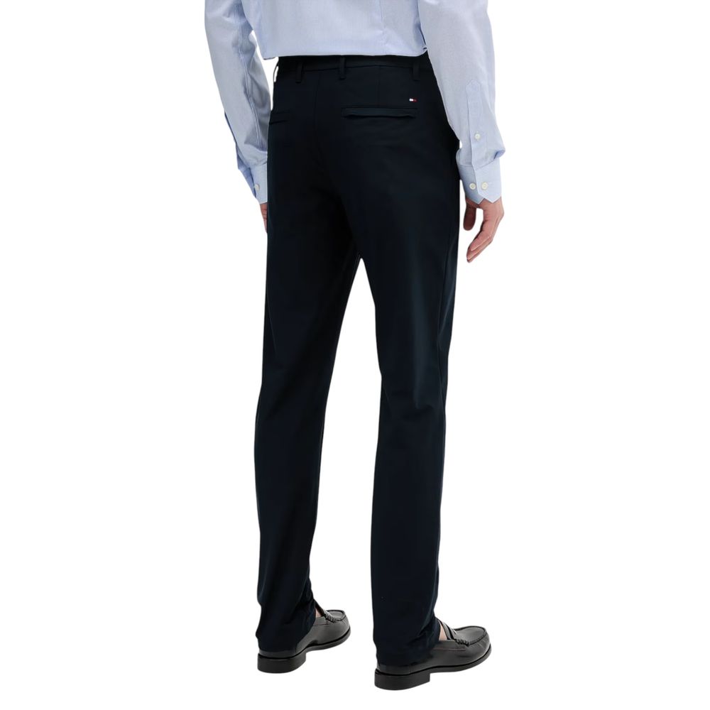 Tommy Hilfiger Blue Polyester Casual Pants - ClickThatClicks 