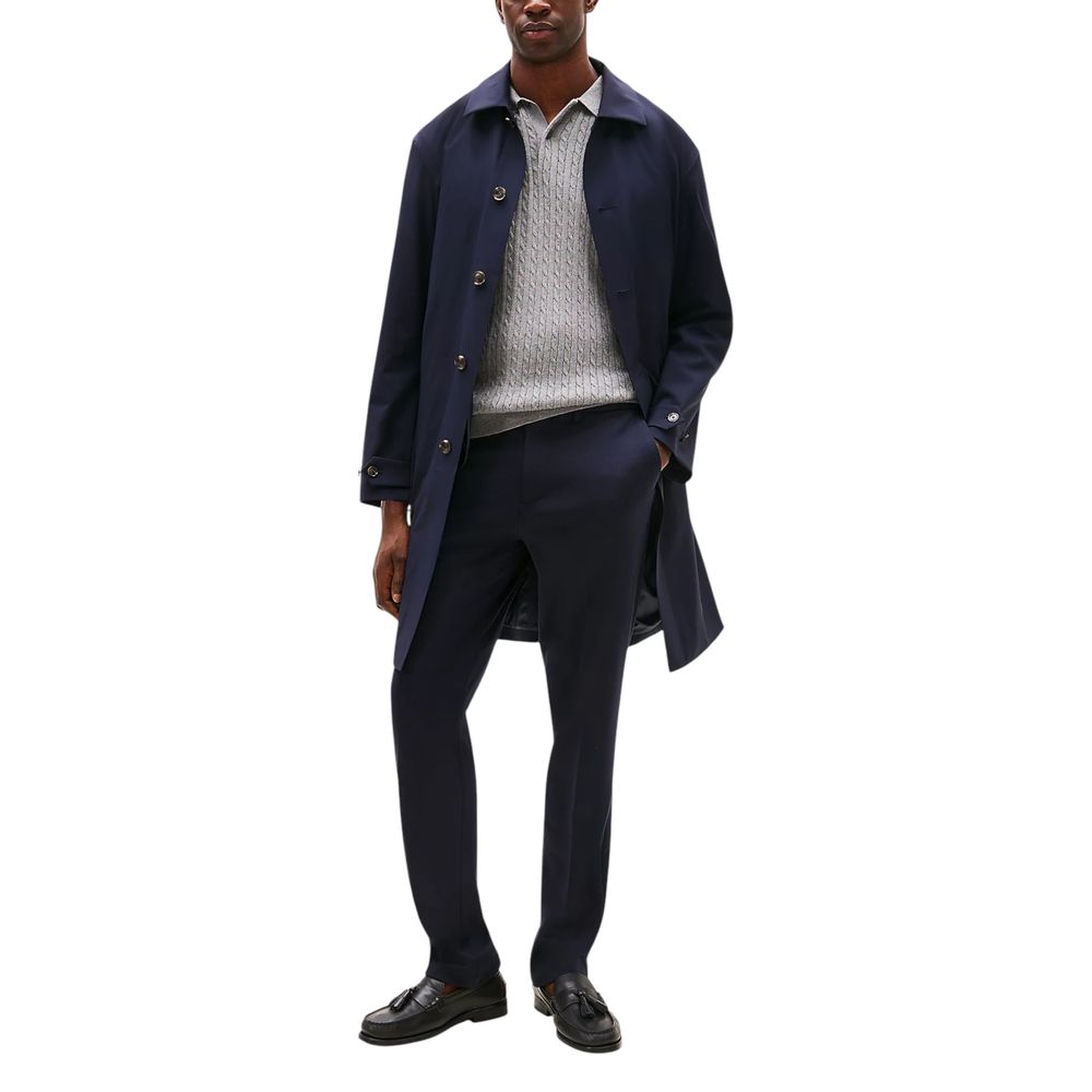 Tommy Hilfiger Blue Recycled Polyester Dress Pants - ClickThatClicks 