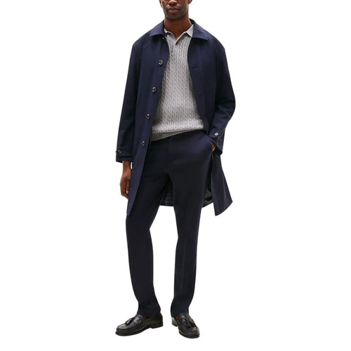 Tommy Hilfiger Blue Recycled Polyester Dress Pants - ClickThatClicks 