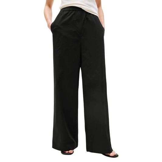 Tommy Hilfiger Black Organic Cotton Casual Pants - ClickThatClicks 