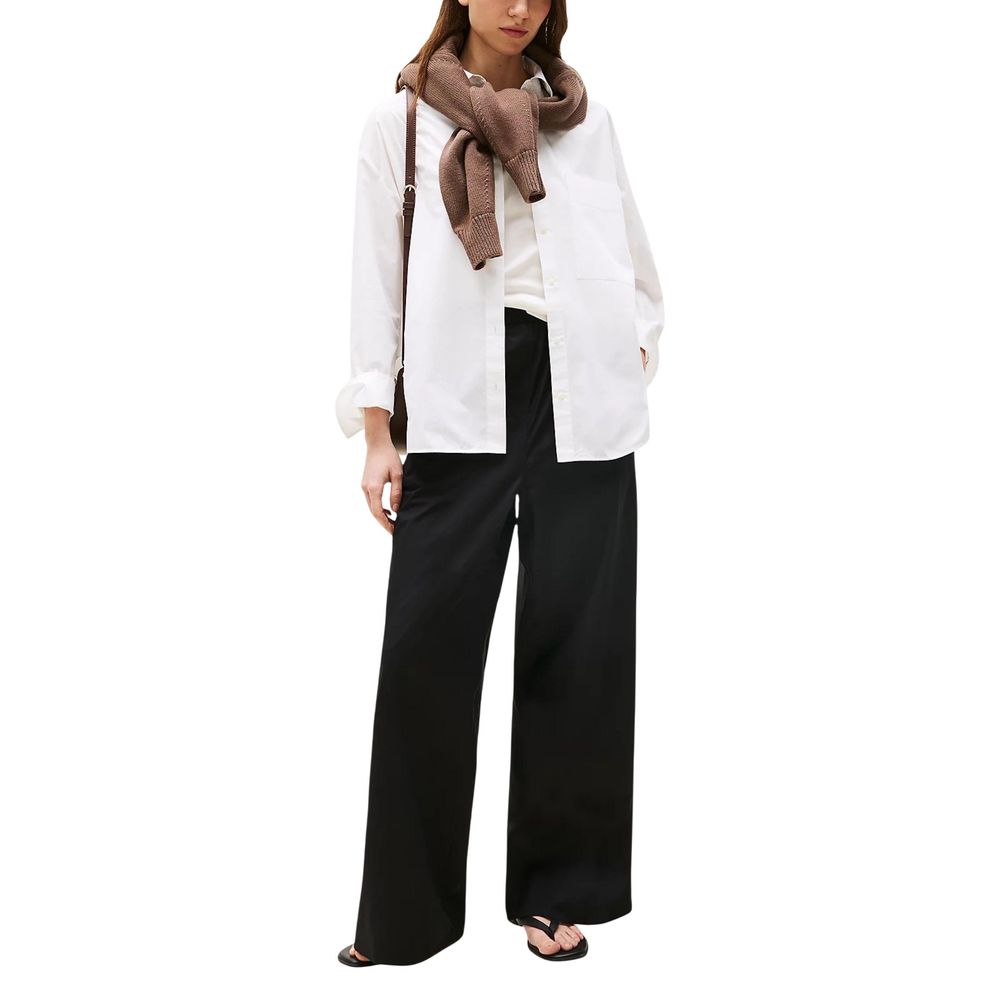 Tommy Hilfiger Black Organic Cotton Casual Pants - ClickThatClicks 