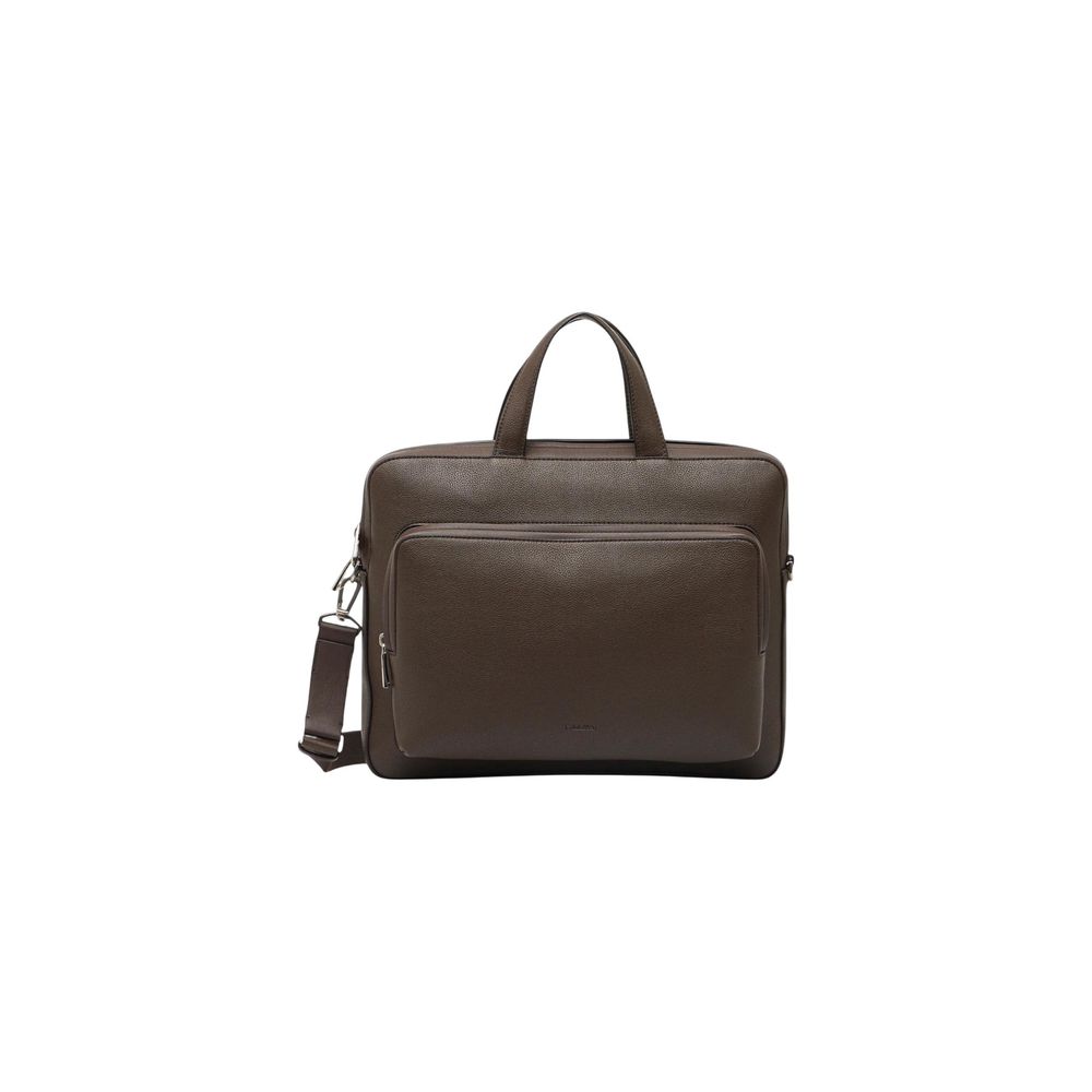 Calvin Klein Brown Polyethylene Briefcase - ClickThatClicks 
