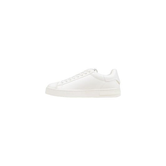 Armani Exchange White Polyester Low Top Sneakers - ClickThatClicks 