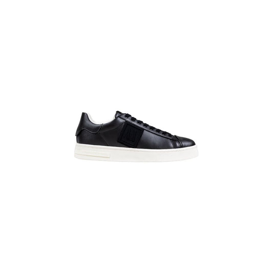 Armani Exchange Black Polyester Low Top Sneakers - ClickThatClicks 