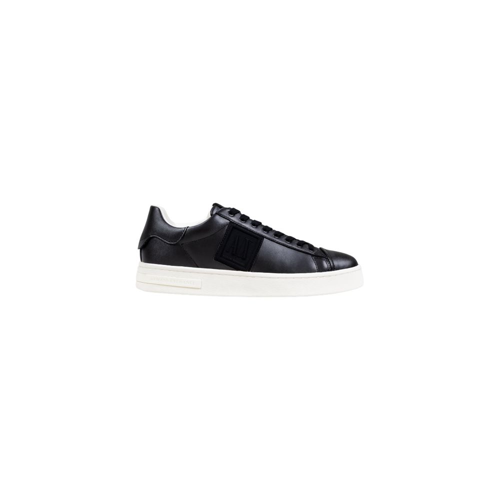 Armani Exchange Black Polyester Low Top Sneakers - ClickThatClicks 