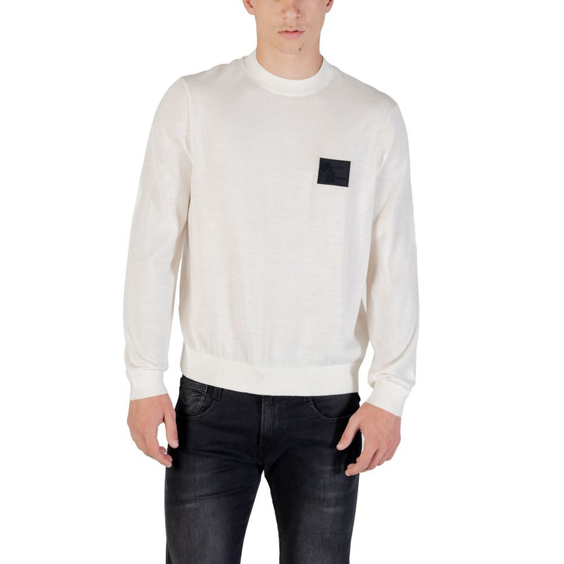 Armani Exchange White Marabou Sweatshirt - ClickThatClicks 