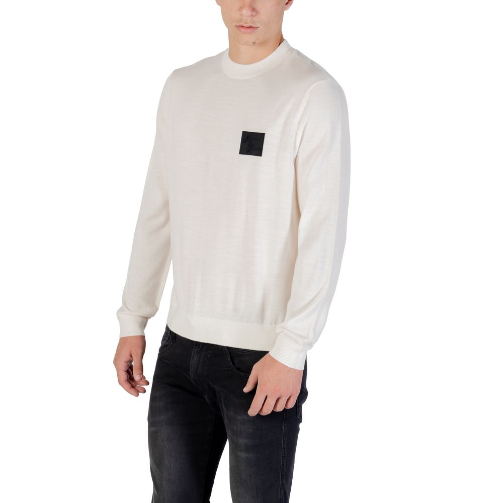 Armani Exchange White Marabou Sweatshirt - ClickThatClicks 