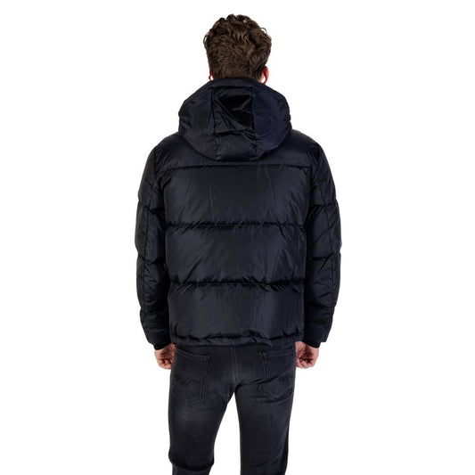 Armani Exchange Blue Polyamide Coat - ClickThatClicks 