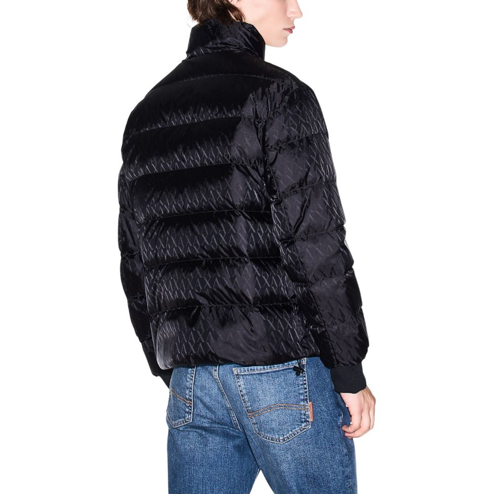 Armani Exchange Black Polyamide Coat - ClickThatClicks 