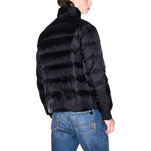 Armani Exchange Black Polyamide Coat - ClickThatClicks 