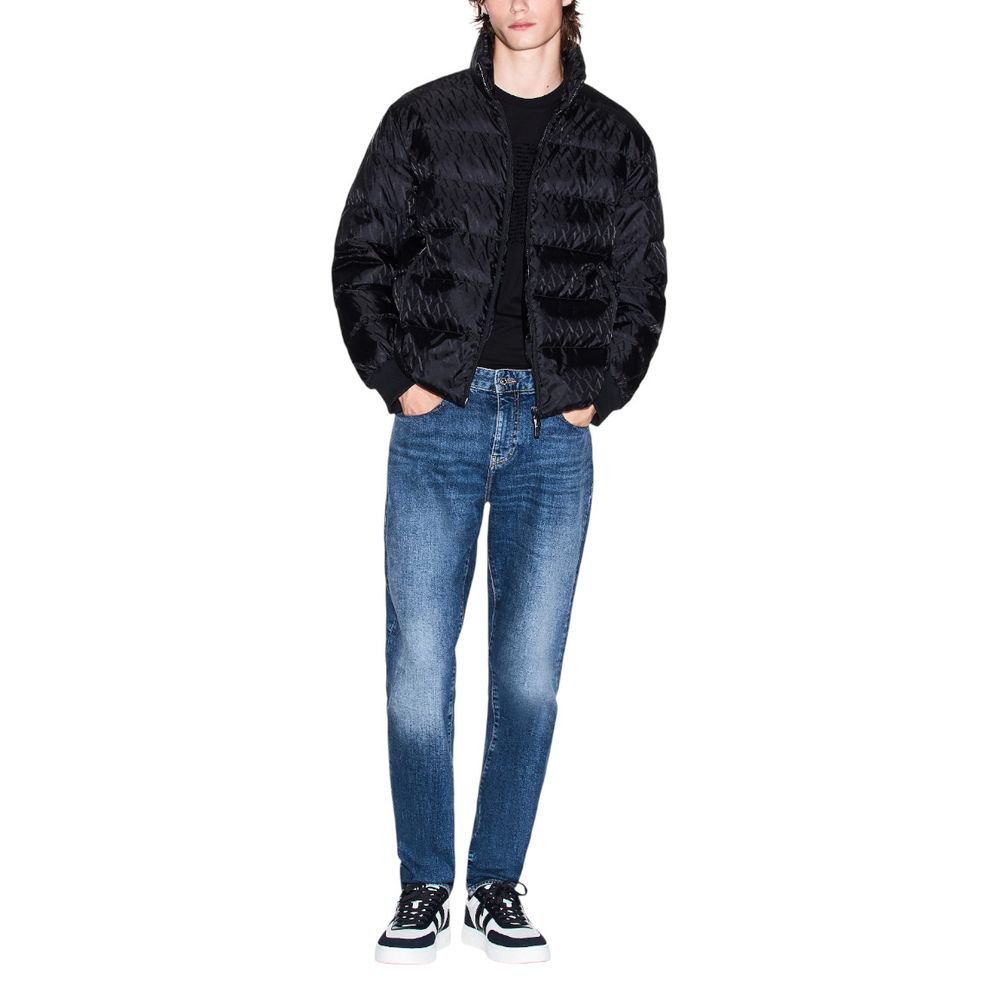 Armani Exchange Black Polyamide Coat - ClickThatClicks 