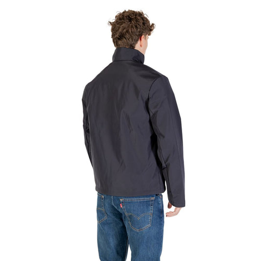 Armani Exchange Blue Polyester Full-Length Jacket - ClickThatClicks 