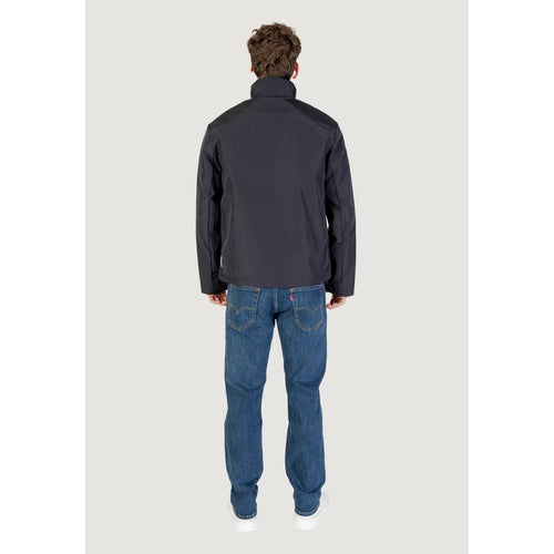 Armani Exchange Blue Polyester Full-Length Jacket - ClickThatClicks 