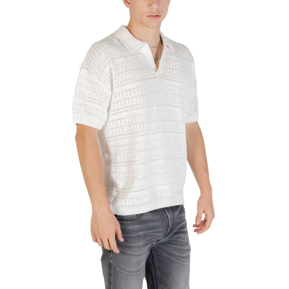 Only & Sons White Cotton Shortsleeve Shirt - ClickThatClicks 