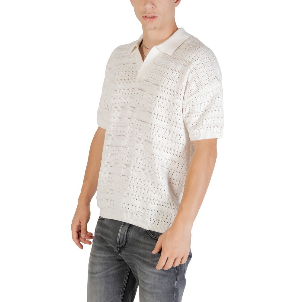 Only & Sons White Cotton Shortsleeve Shirt - ClickThatClicks 
