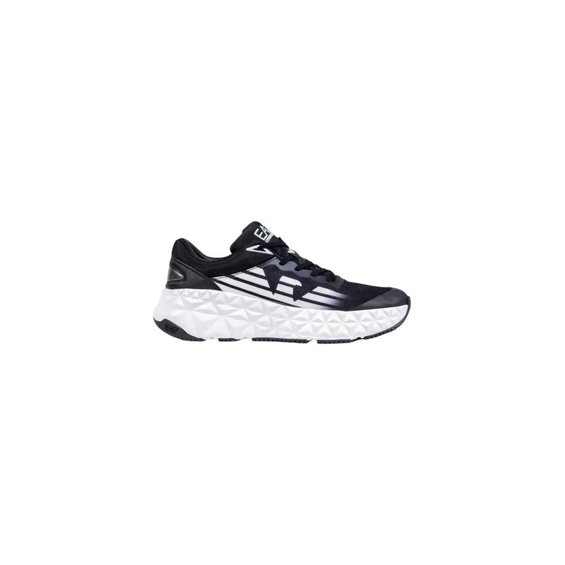 EA7 Emporio Armani Black And White Polyester Athletic Sneakers - ClickThatClicks 