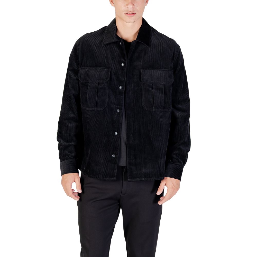 Antony Morato Black Cotton Shirt - ClickThatClicks 