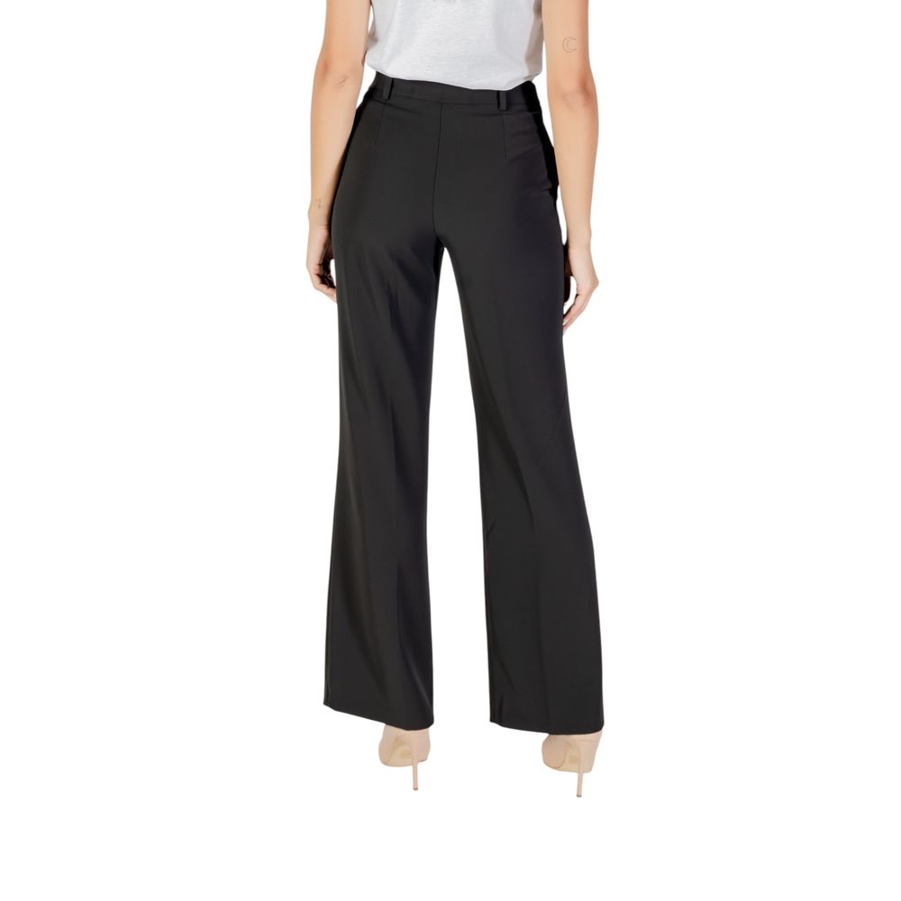 Rinascimento Black Polyester Casual Pants - ClickThatClicks 