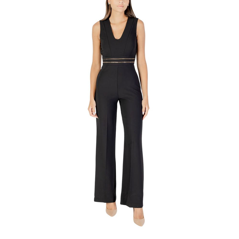 Rinascimento Black Polyester Jumpsuit - ClickThatClicks 