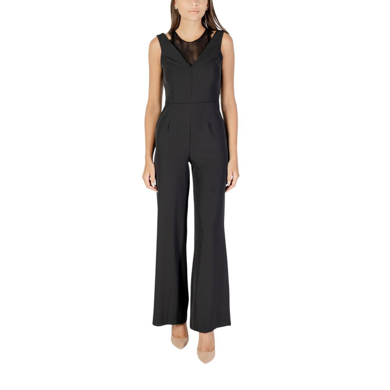 Rinascimento Black Polyester Jumpsuit - ClickThatClicks 