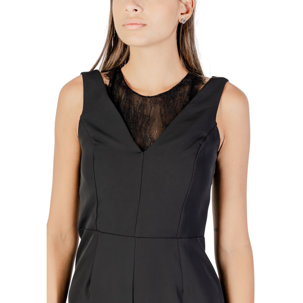 Rinascimento Black Polyester Jumpsuit - ClickThatClicks 