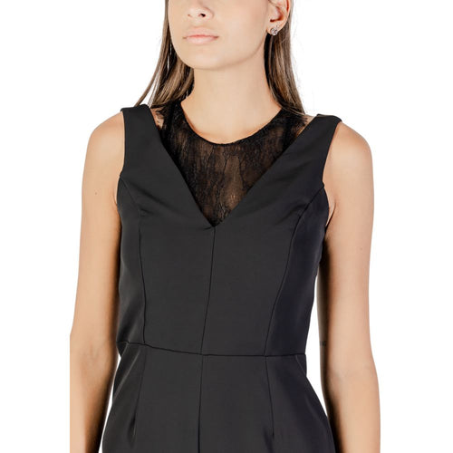 Rinascimento Black Polyester Jumpsuit - ClickThatClicks 
