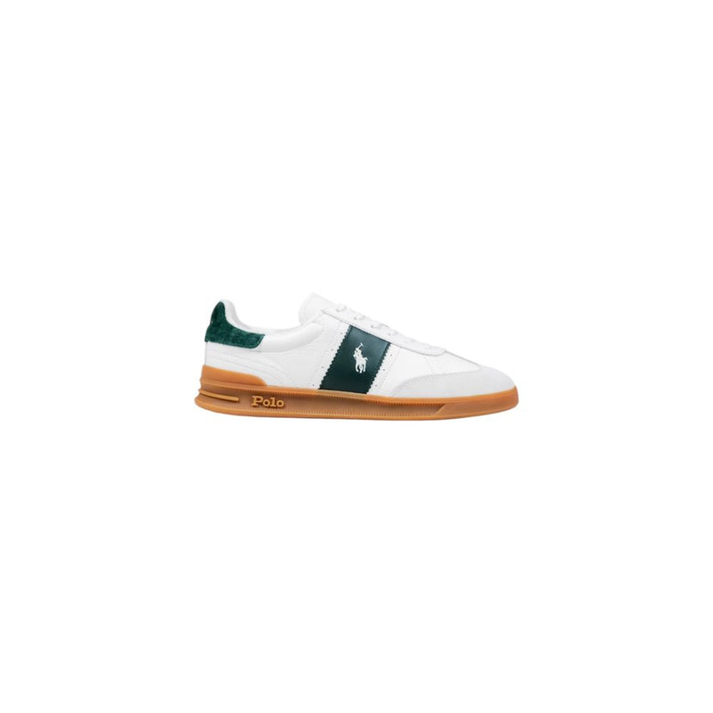 Ralph Lauren Bicolor Leather Low Top Sneakers - ClickThatClicks 
