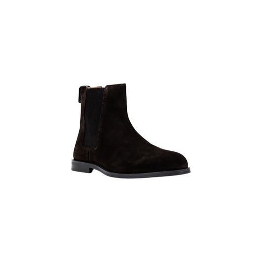 Calvin Klein Brown Suede Leather Chelsea Boots - ClickThatClicks 