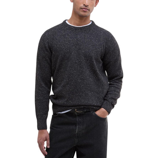 Barbour Black Wool Sweatshirt - ClickThatClicks 