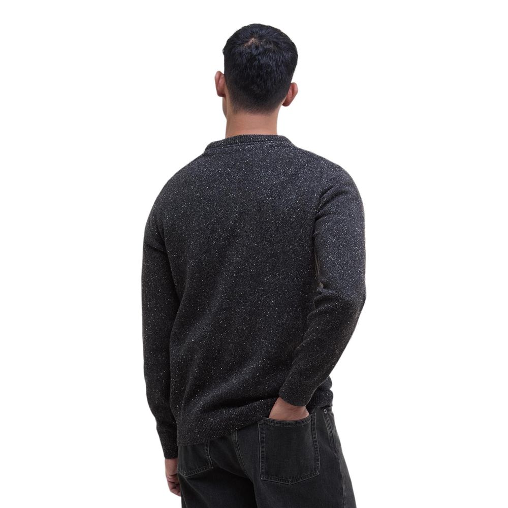 Barbour Black Wool Sweatshirt - ClickThatClicks 