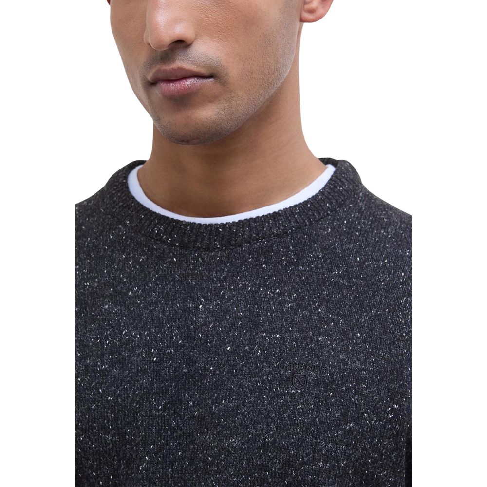 Barbour Black Wool Sweatshirt - ClickThatClicks 