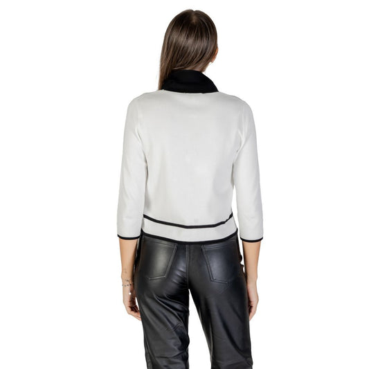 Morgan De Toi Black And White Viscose Sweatshirt - ClickThatClicks 